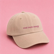 Embroidered Baseball Cap - Cool Mum Energy