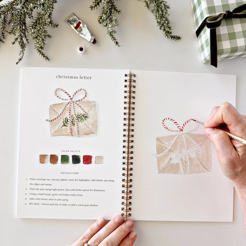 Watercolour Workbook - Classic Christmas