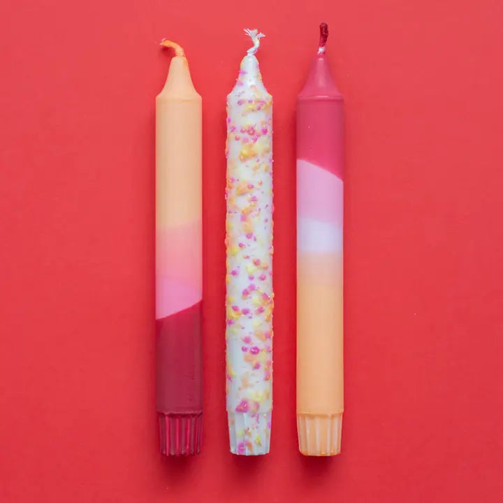 Taper Candles Set of 3 - Summer Sunset Party