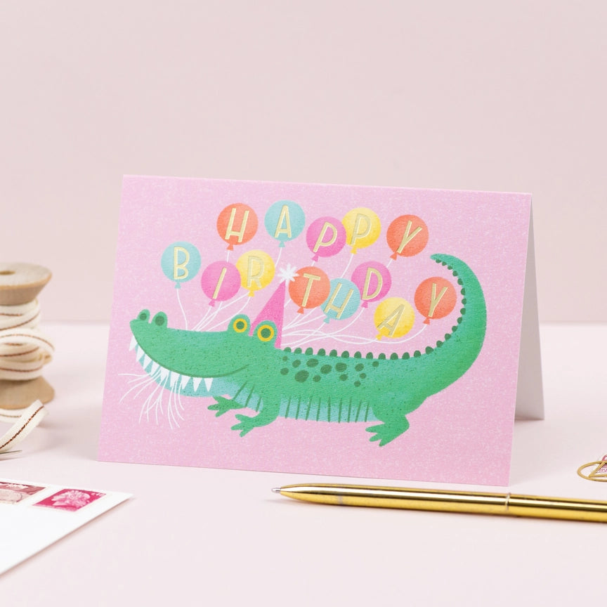 Alligator Birthday Card