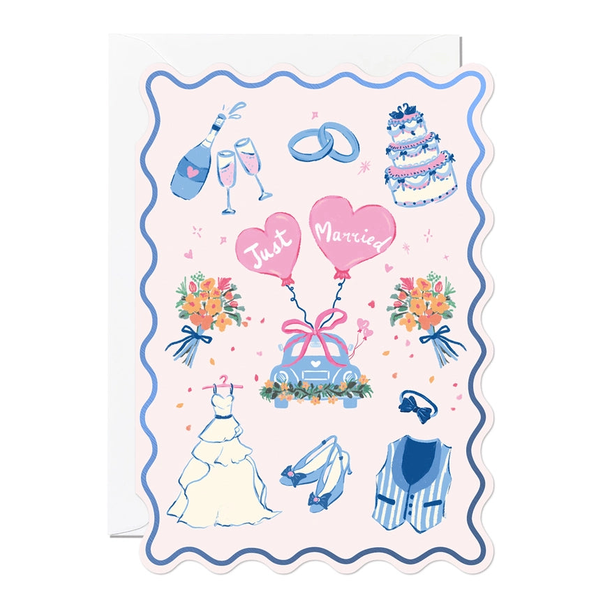 Just Married Wedding Card