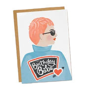 Birthday Babe Denim Jacket Card
