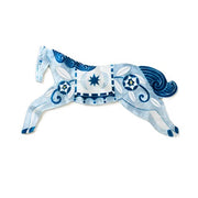 Capiz Shell Art Tile - Paloma - Blue Horse