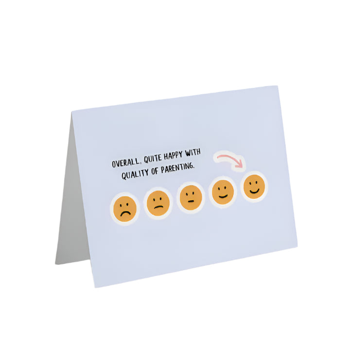 Smiley Face Quality of Parenting Card