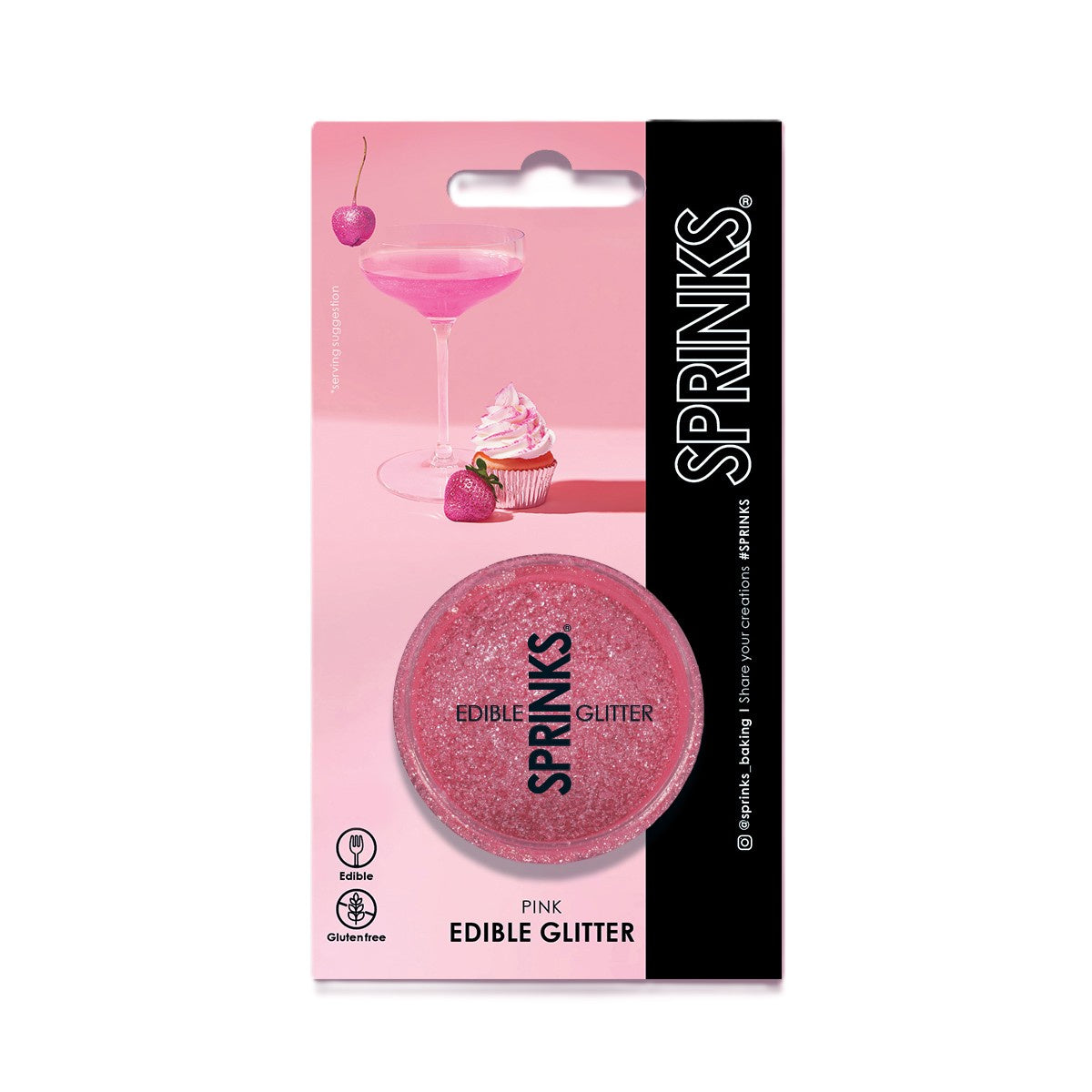 Sprinks Edible Glitter 2g - Pink