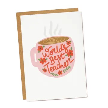 World's Best Teacher Card