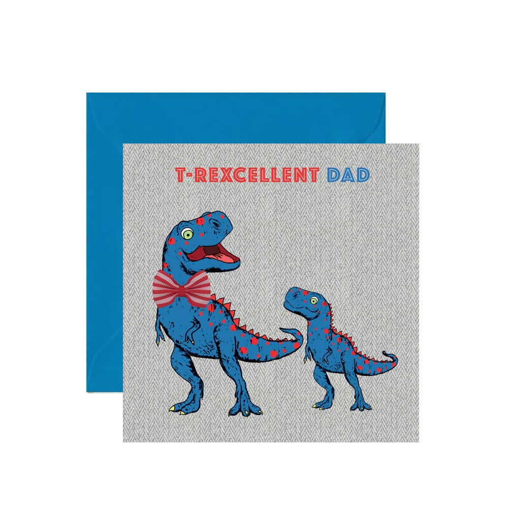 T-Rexcellent Dad Card