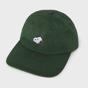 Snoopy Embroidered Dad Hat - Forest Green