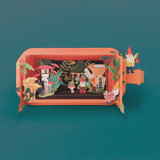 Message In A Bottle 3D Cut Card - Mushrooms