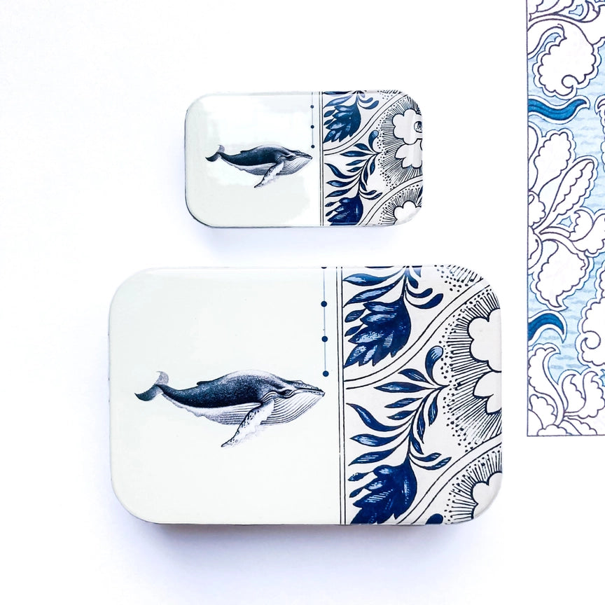 Notions Tin Small - Whale