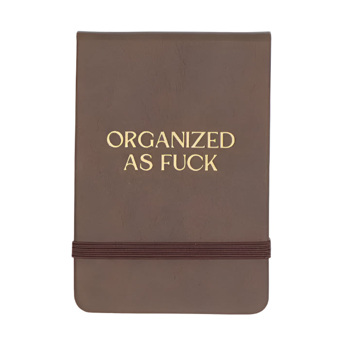 Leatherette Pocket Journal - Organised as F**k