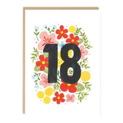 18 Flowers Card