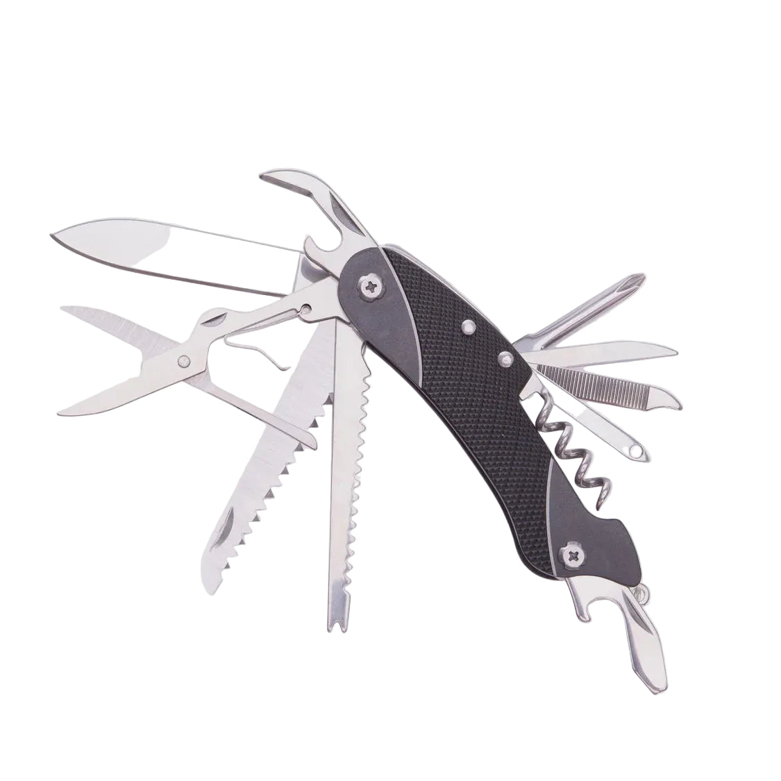 Multi-Function Pocket Knife -  14 in 1 - Black