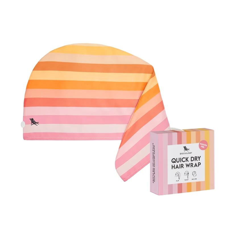 Quick Dry Hair Wrap - Miami Sorbet