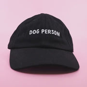 'Dog Person' Baseball Cap - Black