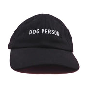 Pablo Baseball Cap - Dog Person, Black