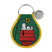 Patch Keychain - Snoopy Doghouse Flower