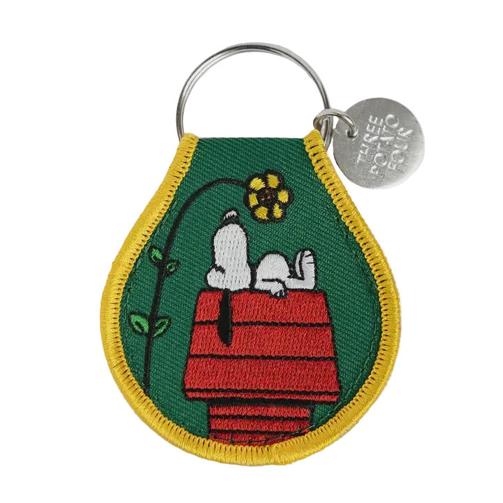 Patch Keychain - Snoopy Doghouse Flower