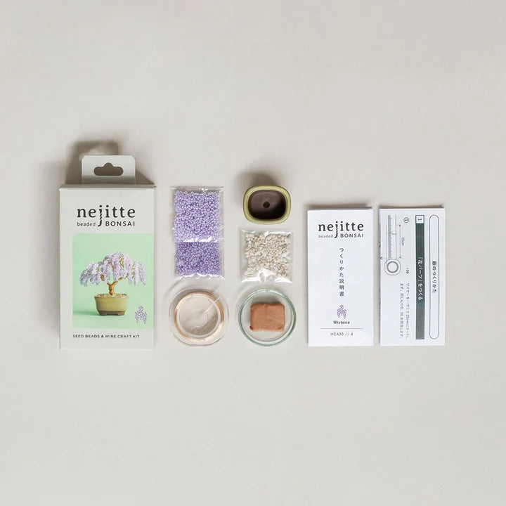 Nejitte Beaded Bonsai Kit - Wisteria