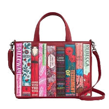 Leather Multiway Grab Bag Bookworm Cherry Red