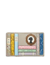 Card Holder - Jane Austen Bookworm - Warm Grey