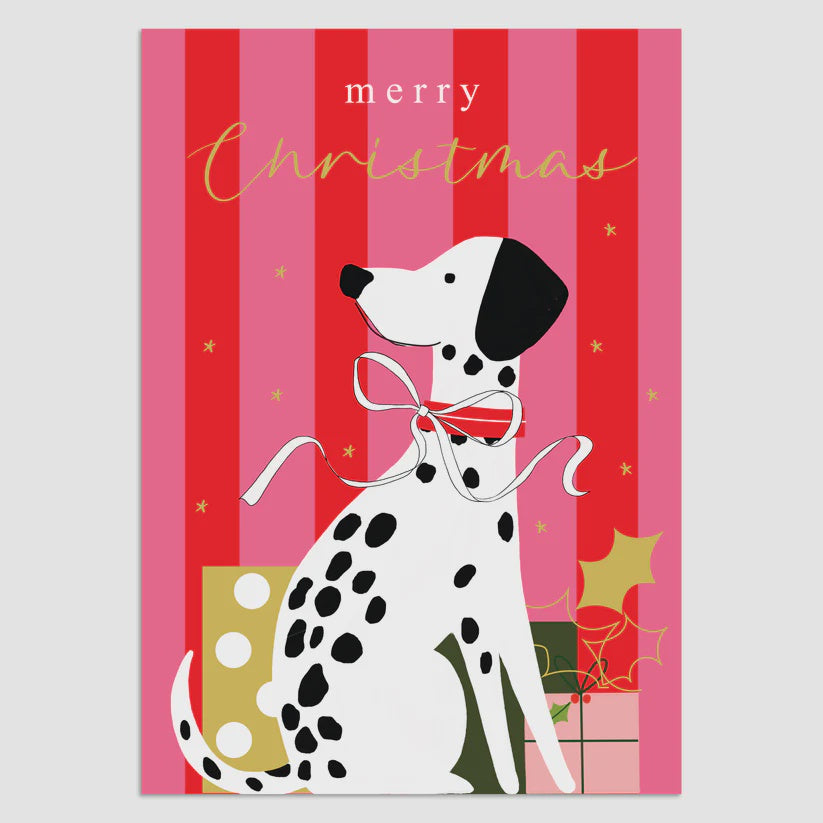 Merry Christmas Dalmatian Card