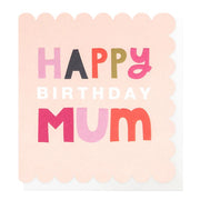 Happy Birthday Mum Pink Card