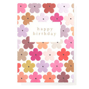 Happy Birthday Multi Flower Card