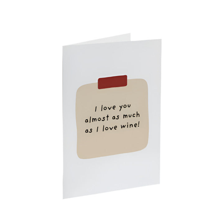 I Love You Wine Card