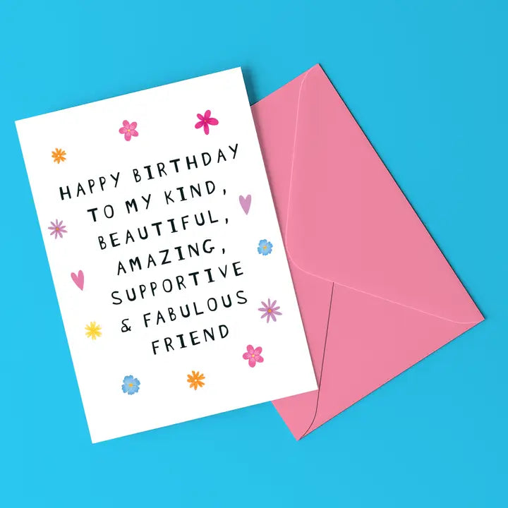 Fabulous Friend Floral Card