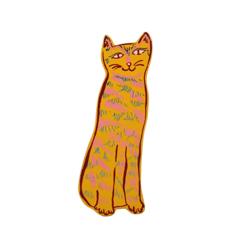 Cat Tails Bookmark - Yellow