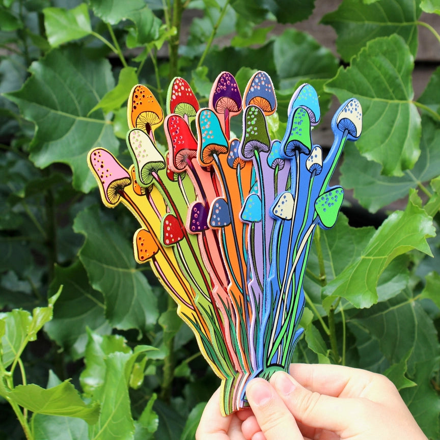 Mushroom Bookmark - Buttercup Yellow
