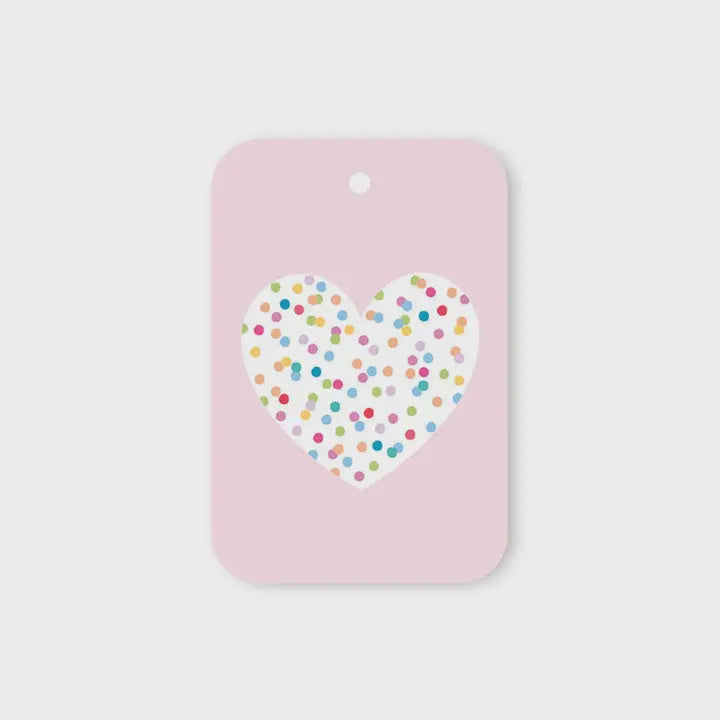 Gift Tag - Polka Dot Heart