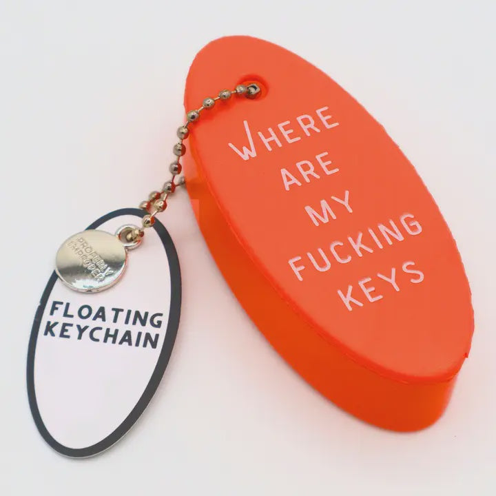 Floating Keychain - Where are My F***g Keys
