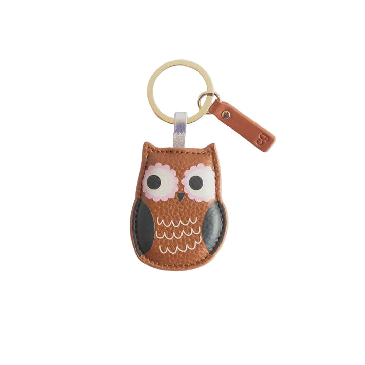 CG Vegan Leather Keyring - Brown Owl