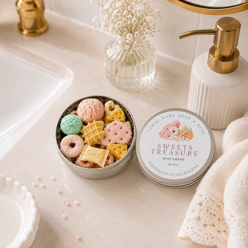 Mini Soaps Gift Tin - Sweets Treasure