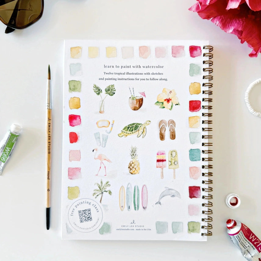Watercolour Workbook - Tropical
