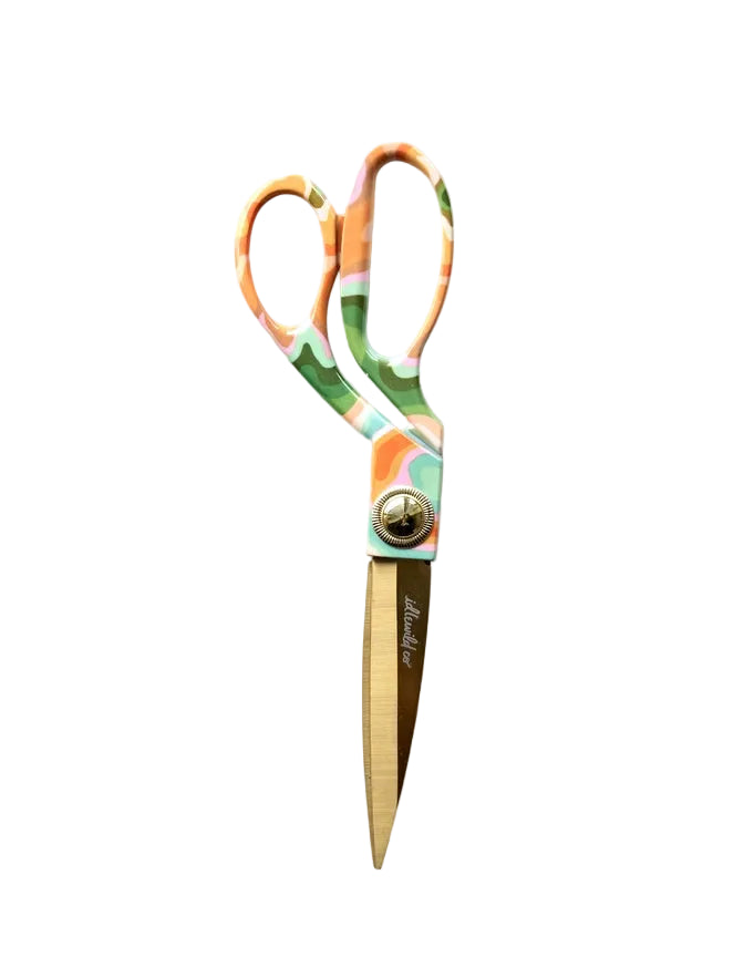 Designer Scissors - Marbled Rainbow