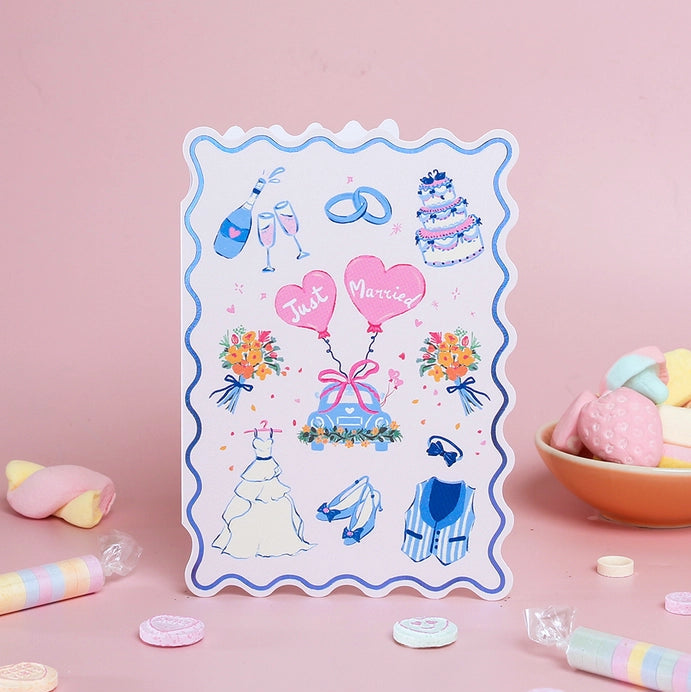 Just Married Wedding Card