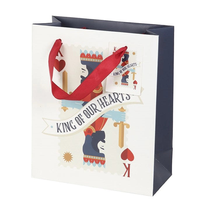 Gift Bag 23cm - King Of Our Hearts