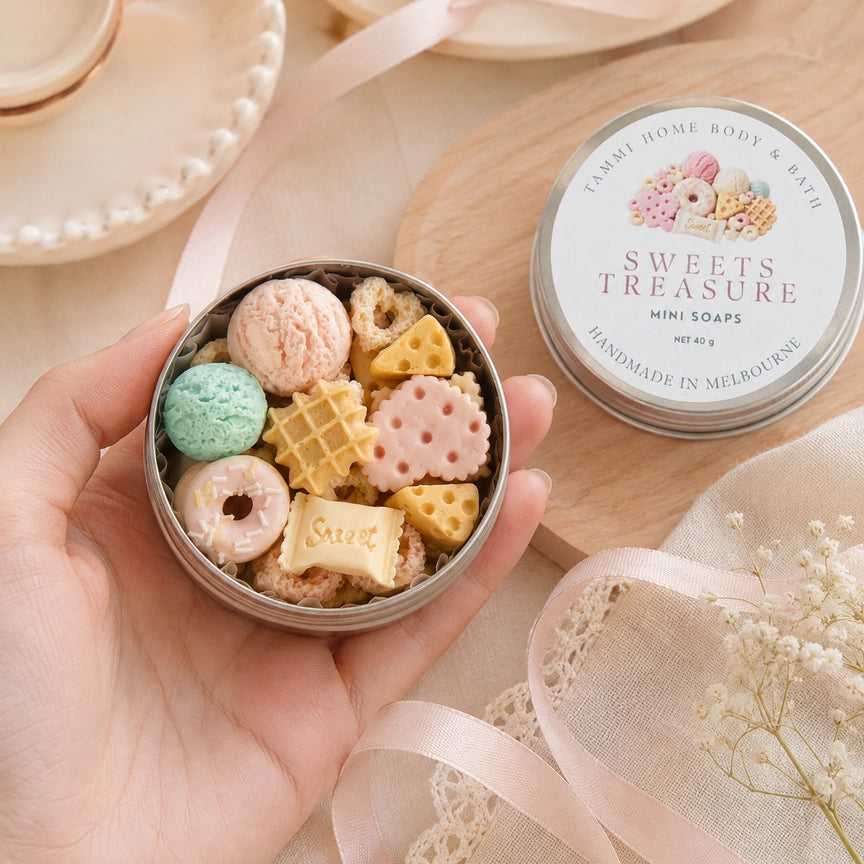 Mini Soaps Gift Tin - Sweets Treasure