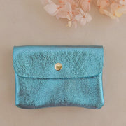 Kangoo Leather Coin Purse - Turquoise