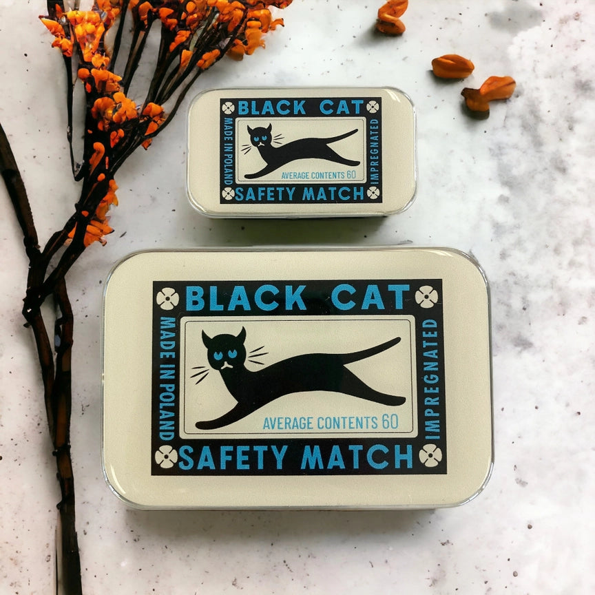 Notions Tin Small - Black Cat