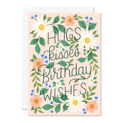 Hugs, Kisses & Birthday Wishes Card