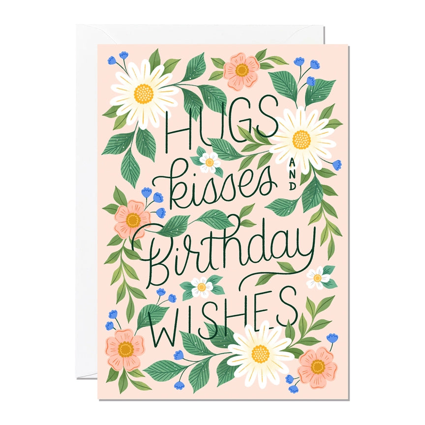 Hugs, Kisses & Birthday Wishes Card
