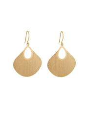 Uchiwa Earrings - Gold