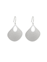 Uchiwa Earrings - Silver