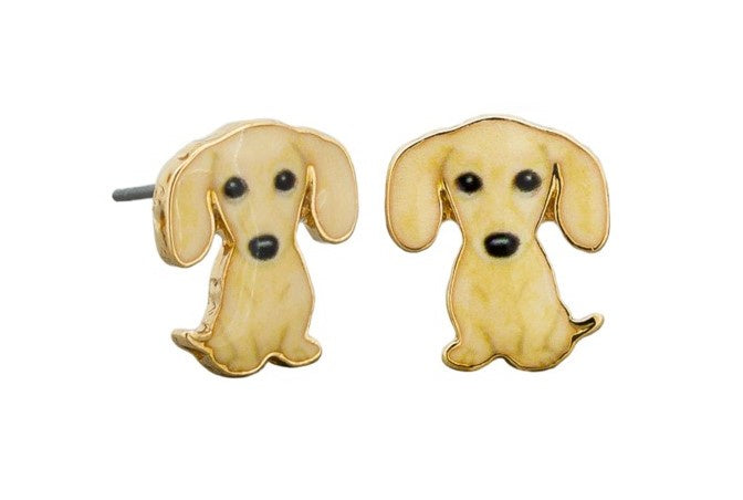 Frankie Stud Earrings - Cream