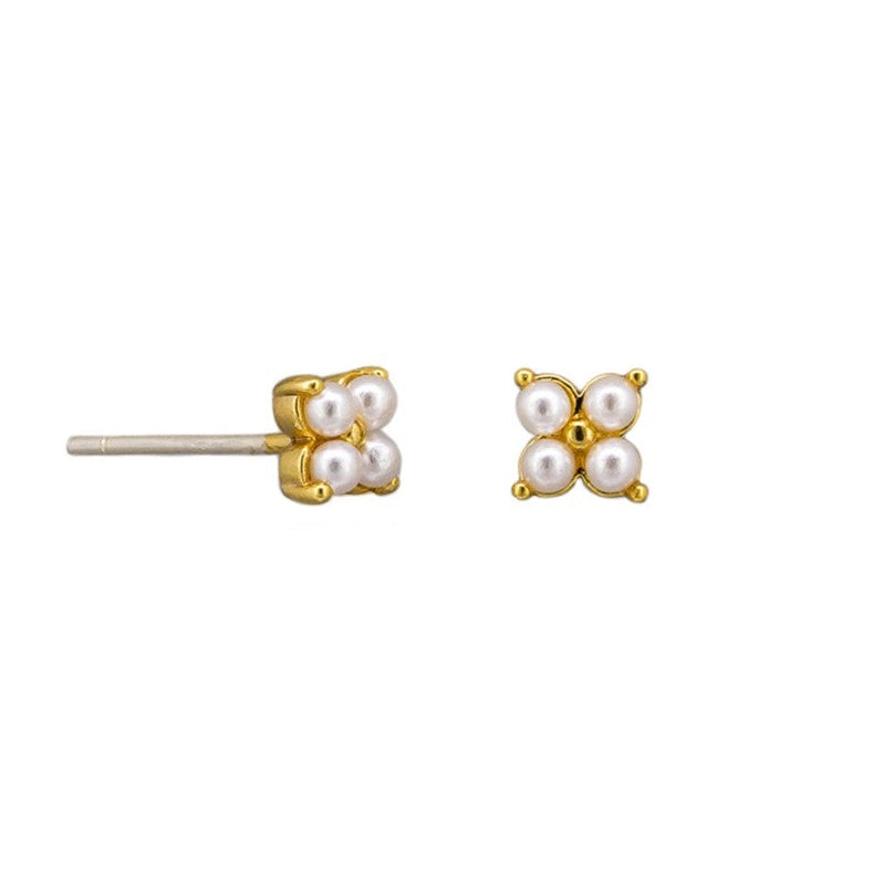 Faina Stud Earrings - Gold