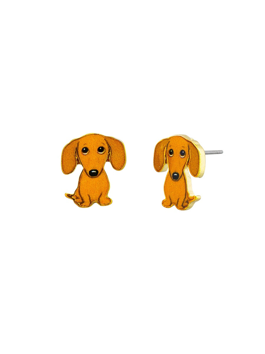 Frankie Stud Earrings, Cocktail - Gold